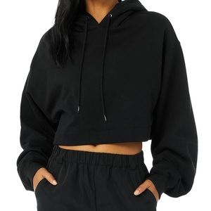 Alo Bae Cropped Hoodie (Size: XS).